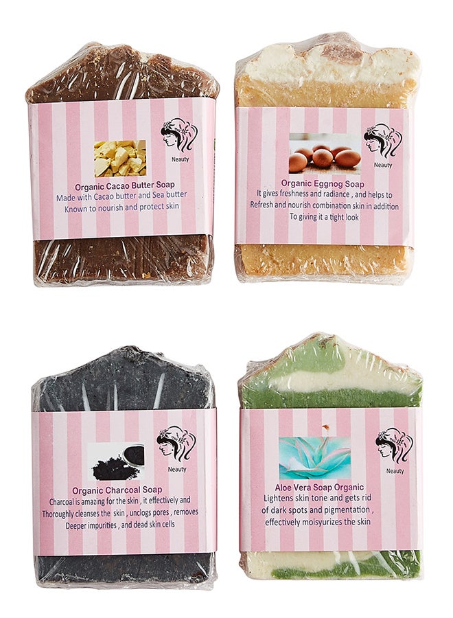 Pack Of 4 Different Soap pink 400grams