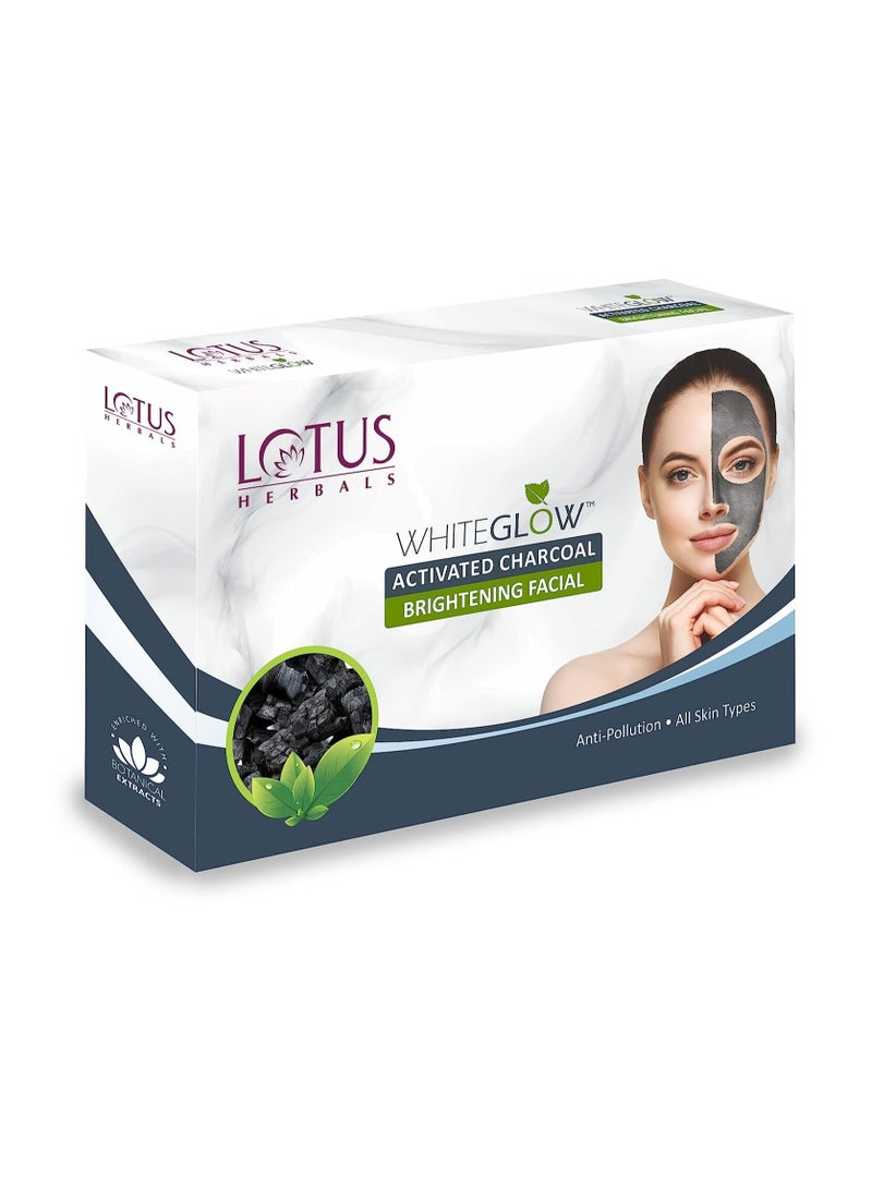 Lotus Herbals WhiteGlow Activated Charcoal Brightening 4 in 1 Facial Kit