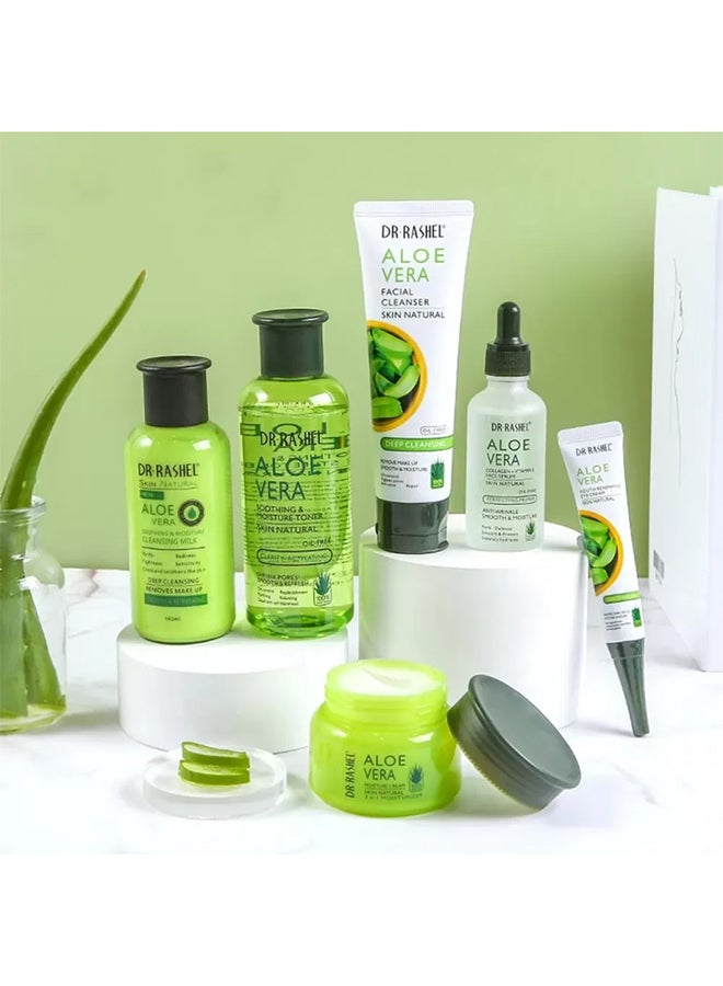 Aloe Vera Soothing and Moisture Skin Care Kit Green 600ml