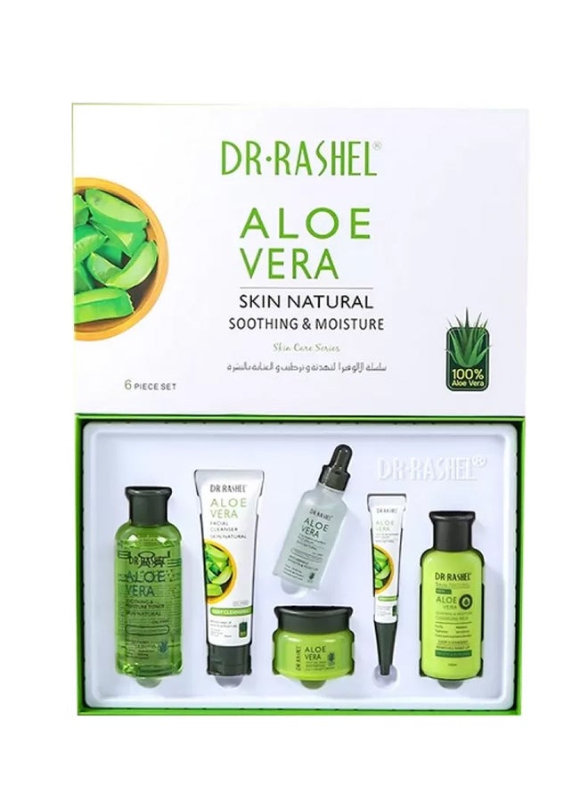 Aloe Vera Soothing and Moisture Skin Care Kit Green 600ml