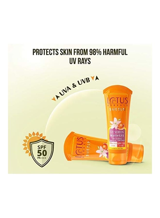 Safe Sun Invisible Matte Gel Sunscreen Orange