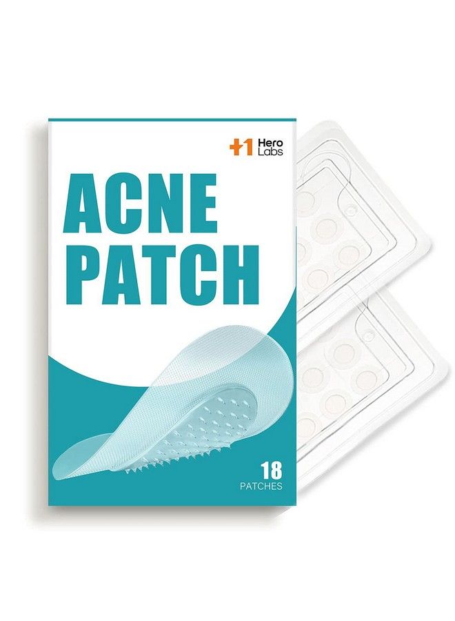 Herolabs Microcrystal Acne Healing Patch (18 Patches) Hyaluronate Salicylic Acid Vitamin C Pimple Patch For Deep Early Stage And Hidden Pimples (18 Count (Pack Of 1))