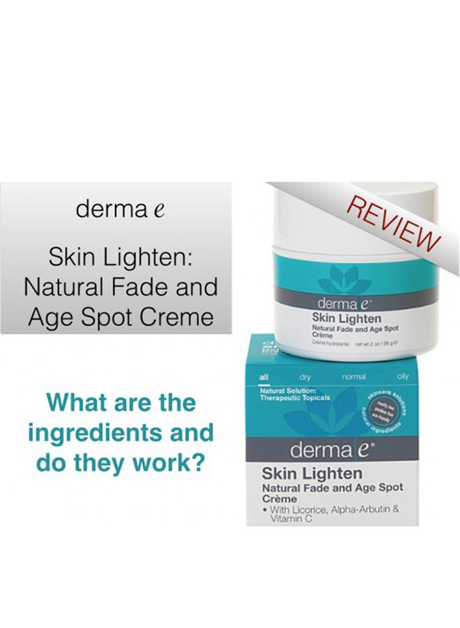 Skin Lighten Natural Fade Age Spot Cream
