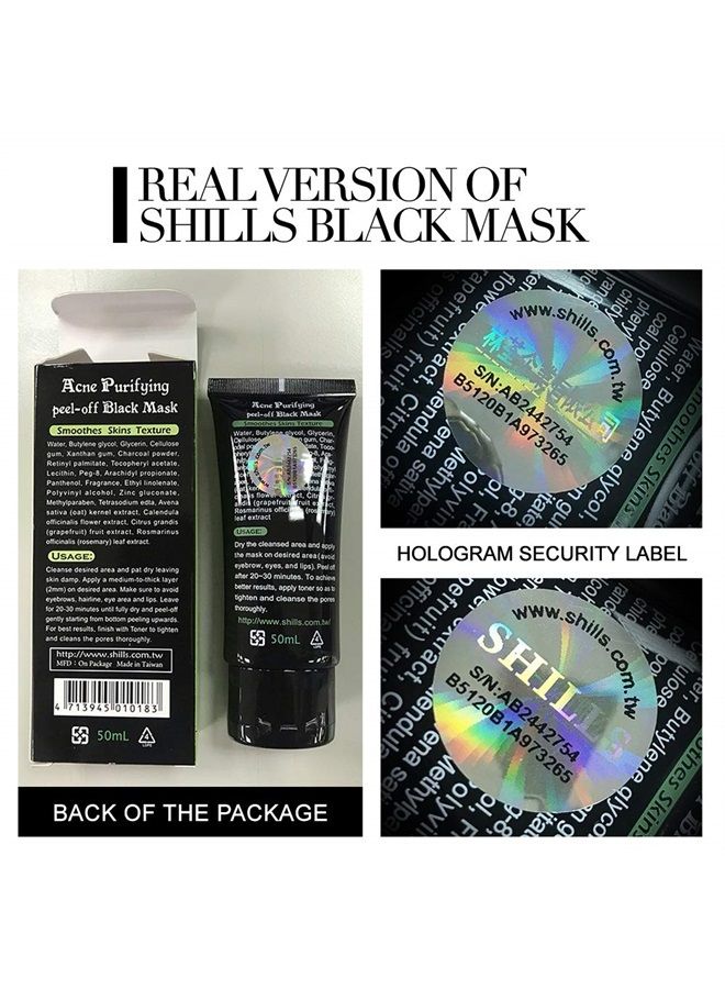 Blackhead Remover, Pore Control, Skin Cleansing, Purifying Bamboo Charcoal, Peel Off Black Mask,1 Bottle(1.69 fl. oz)