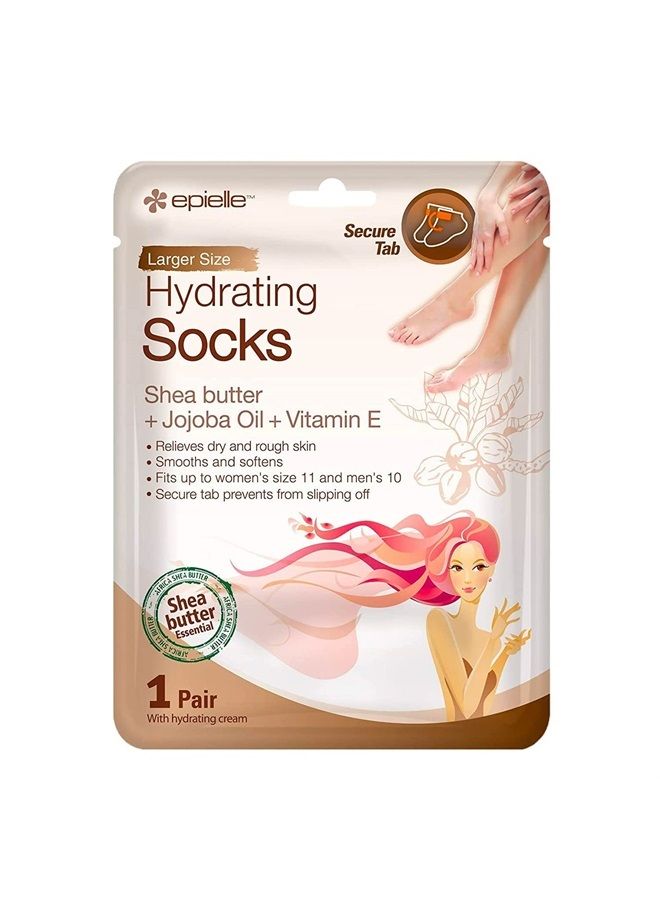 Hydrating Foot Masks (Socks 6pk) for foot cracked and dry heel to toe and callus Spa Masks - Shea butter + Jojoba Oil + Vitamin E Moisturize, Mothers Day GIfts