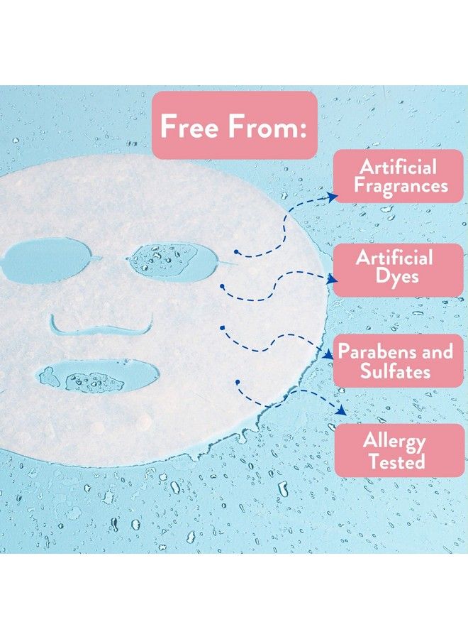 Face Mask Skin Care Clear Skin Enzyme Peel Sheet Mask For Women Exfoliating Sheet Mask For Acne Blemish Free Skin Biodegradable Cotton Sheet Mask Dermatologist Tested 4 Pack