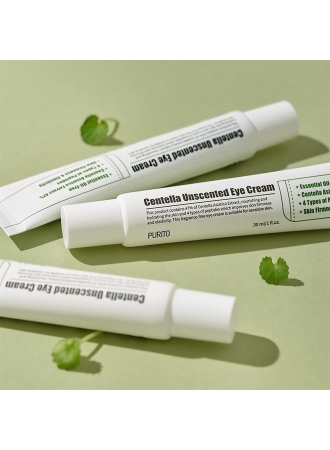 Centella Unscented Eye Cream 30ml / 1 fl. oz. Dark Circles/Around Eyes/Wrinkles/Puffiness that Reduces Eye Bags, Fine Lines