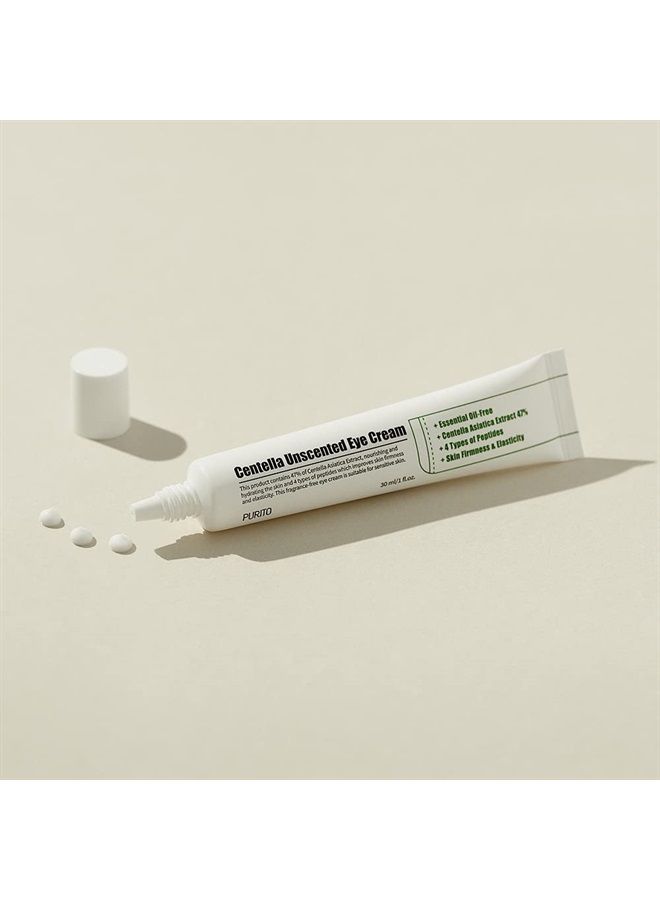 Centella Unscented Eye Cream 30ml / 1 fl. oz. Dark Circles/Around Eyes/Wrinkles/Puffiness that Reduces Eye Bags, Fine Lines