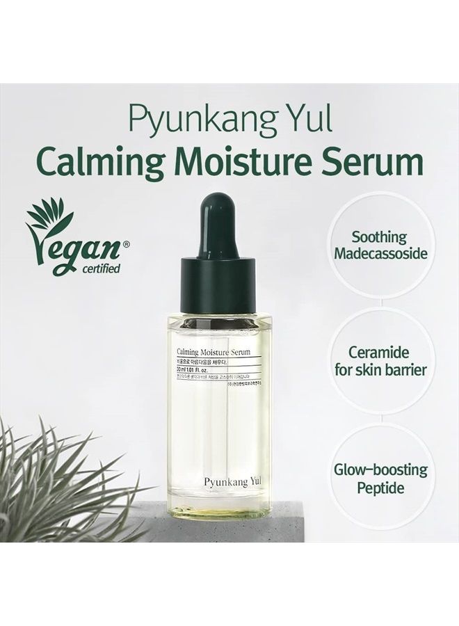 PYUNKANG YUL Calming Moisture Serum for Strong Daily Moisturizing Power, Skin Revival & Soothing Care with Centella Asiatica, Tea Tree, 5 Hyaluronic Acids, Ceramide | Korean Skin Care Moisturizing Ser