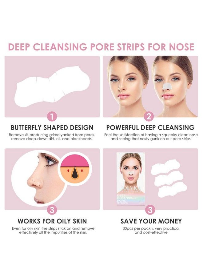 Blackhead Pore Strips For Face Nose Pores 65 Strips Charcoal Blackheads Removal Blackhead Remover Strip Black Head Nose Strips