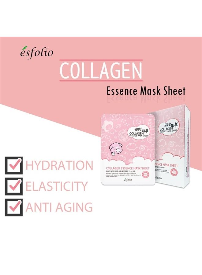 Pure Skin Mask Box, Collagen Essence, 11.8 Ounce