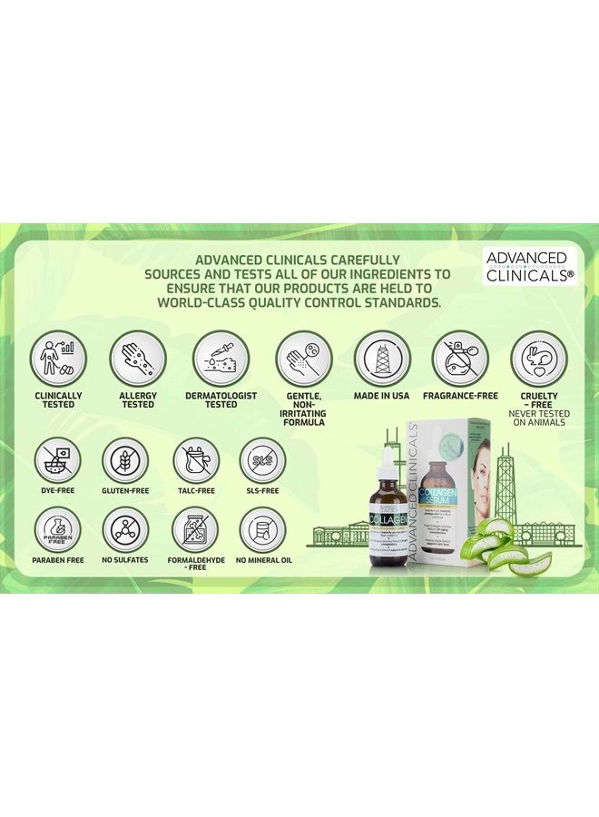 Collagen Instant Plumping Serum for Fine Lines and Wrinkles. 1.75 Fl Oz.