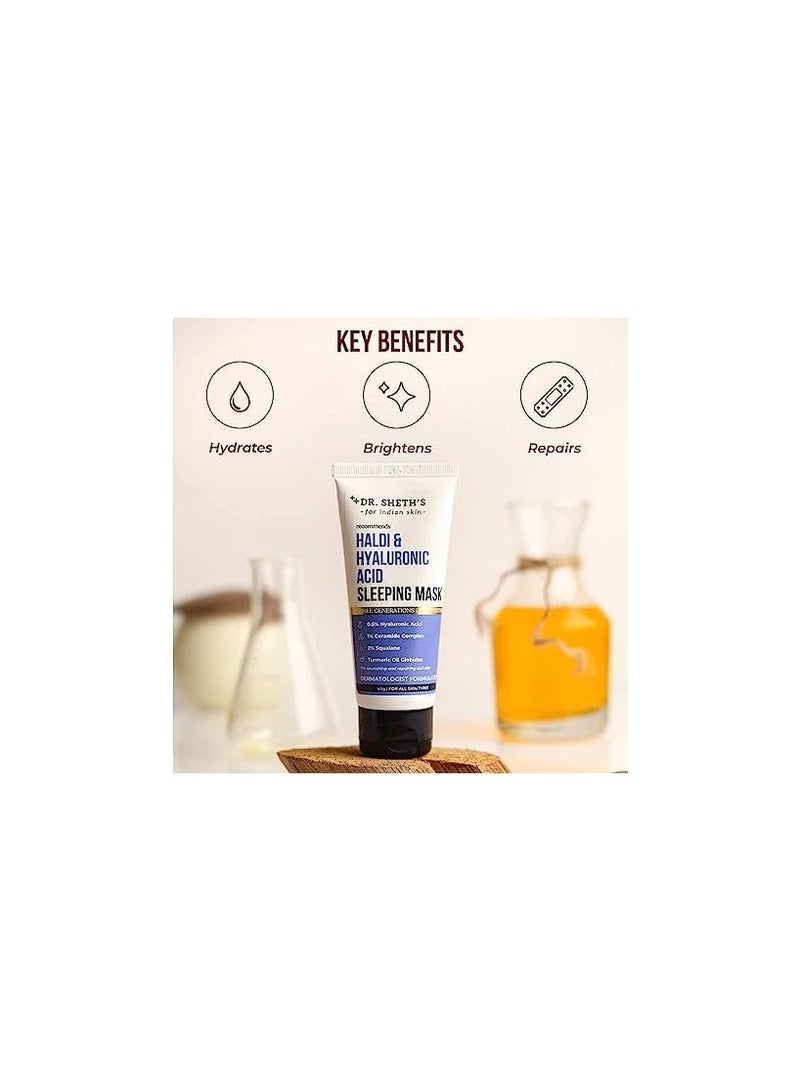 Dr. Sheth'S Haldi And Hyaluronic Acid Sleeping Mask Cream  40G