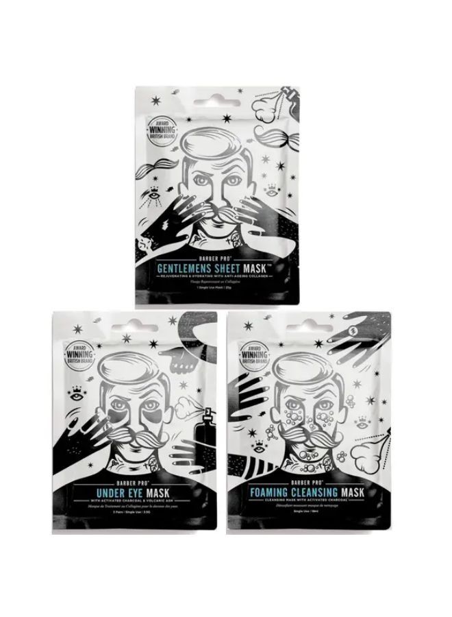 BARBER PRO Facial Mask Trio