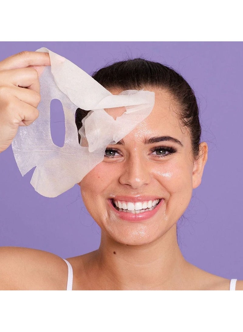 Vitamin C Face Mask Sheet (3 Masks) – Brightening Serum with Coffee Bean & Liquorice, Boosts Collagen, Brightens & Hydrates Skin, Soothes Irritated Skin, Reduces Dark Spots & Pigmentation