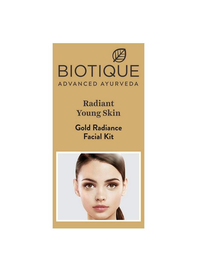 Gold Radiant Youth Skin Facial Kit Complete 6 Step Facial Kit 65G (Pack Of 2)