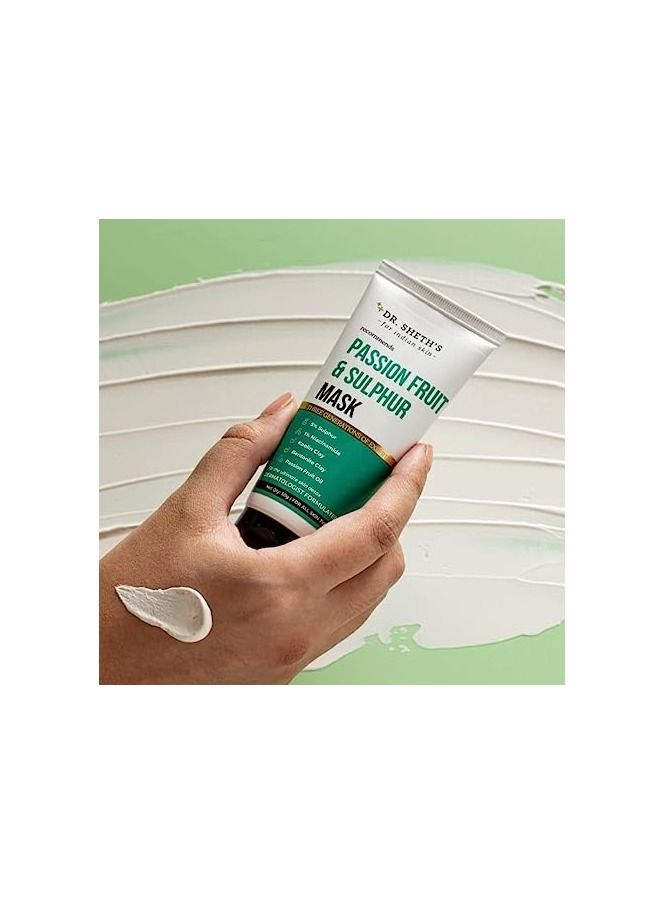 Dr. Sheth's Passion Fruit & Sulphur Mask Paste for Skin Detoxifying 50g