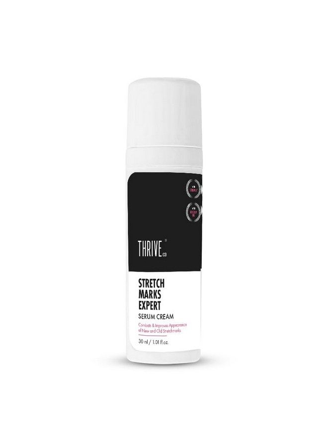 Stretch Marks Expert Serum Cream ; Combats And Improves Appearance Of New And Old Stretchmarks ; Powered By Striover Rosehip Oil And Squalane; Vegan And Crueltyfree ;30Ml