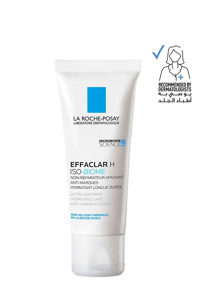 Effaclar H Isobiome Moisturizing Cream For Oily And Acne Prone Skin40Ml