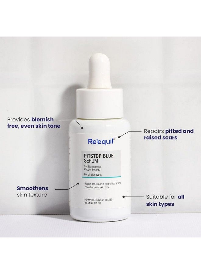 Pitstop Blue Niacinamide Serum For Acne Scars & Marks