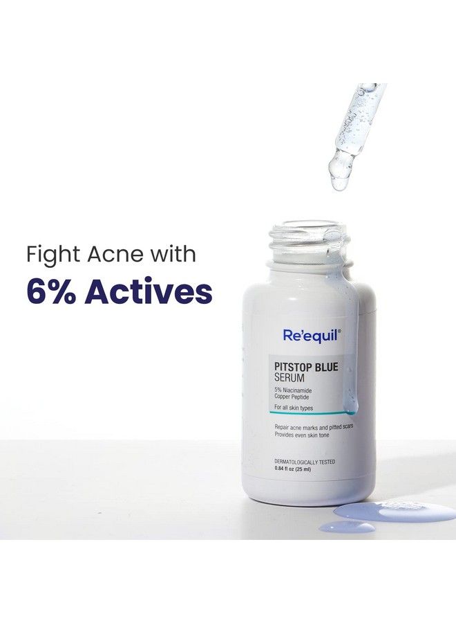 Pitstop Blue Niacinamide Serum For Acne Scars & Marks