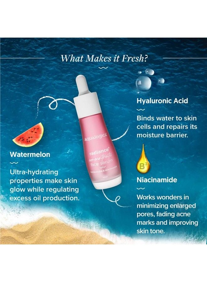 Radiance+ Concentrate Face Serum With Watermelon & Niacinamide For Radiant Look 30Ml
