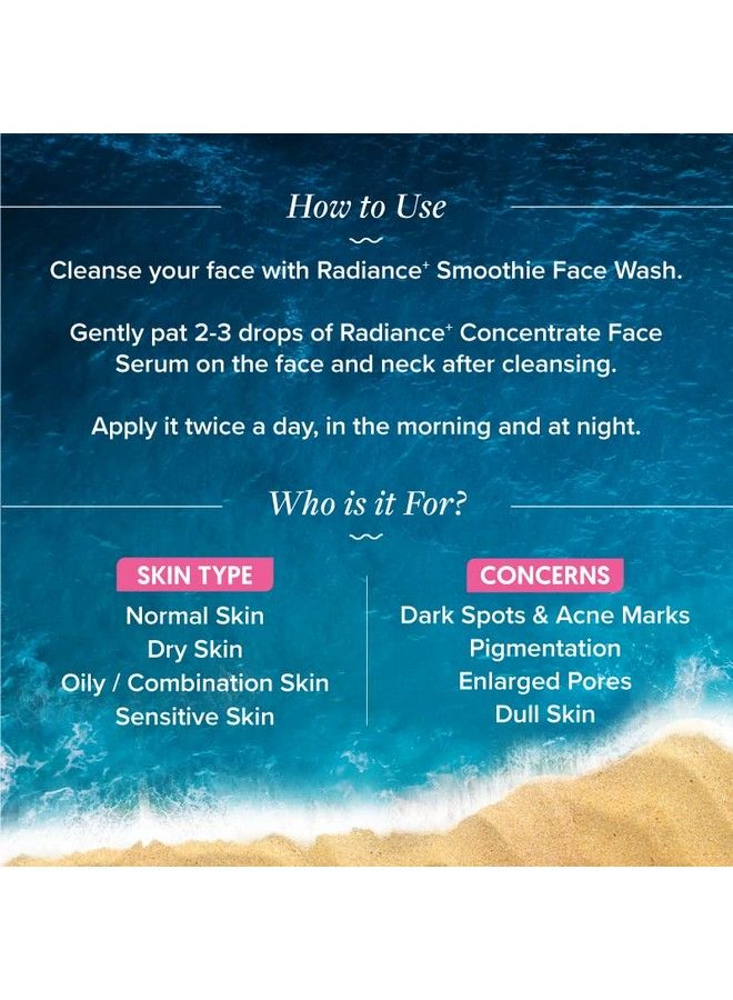 Radiance+ Concentrate Face Serum With Watermelon & Niacinamide For Radiant Look 30Ml