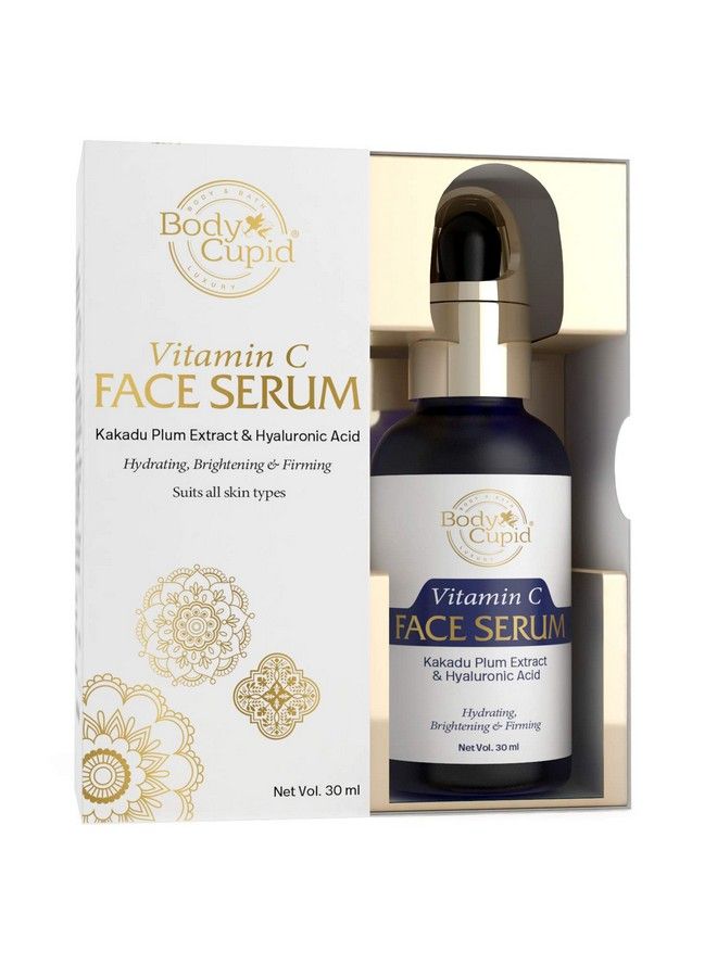 Vitamin C Face Serum With Hyaluronic Acid Hydrates Brightens & Firms Up Skin 30Ml
