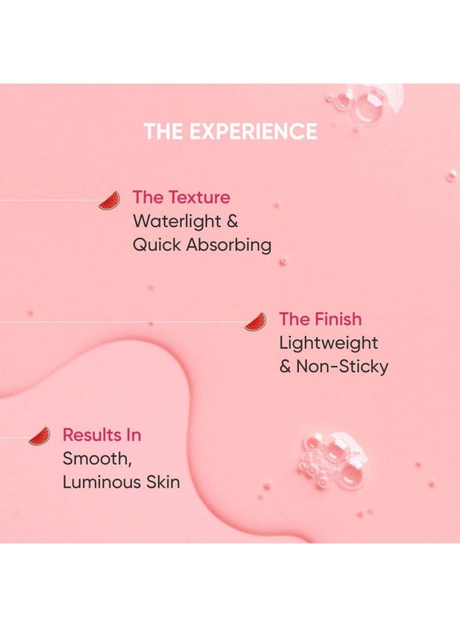 Watermelon 10% Glycolic Acid Glow Face Serum With Kojici Targets Pigmentation And Oily Skin 30Ml