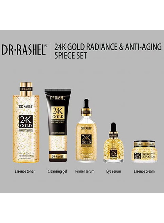 5-Piece 24K Gold Radiance And Anti-Aging Skin Care Set 24K Gold