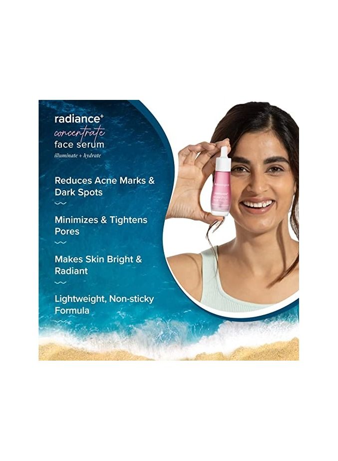Aqualogica Radiance+ Concentrate Face Serum With Watermelon & Niacinamide For Radiant Look, 30ml