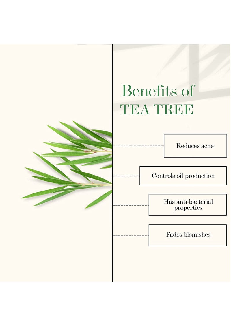 Good Vibes Tea Tree & Papaya Oil Control Face Serum, 30 ml Light Weight Absorbs Quickly Clarifying Formula For Oily Skin Type, Helps Reduce Acne & Blemishes Naturally, No Parabens, No Animal Testing
