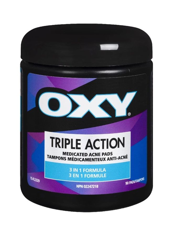 Triple Action Acne Cleansing Pads With Salicylic Acid 90ml