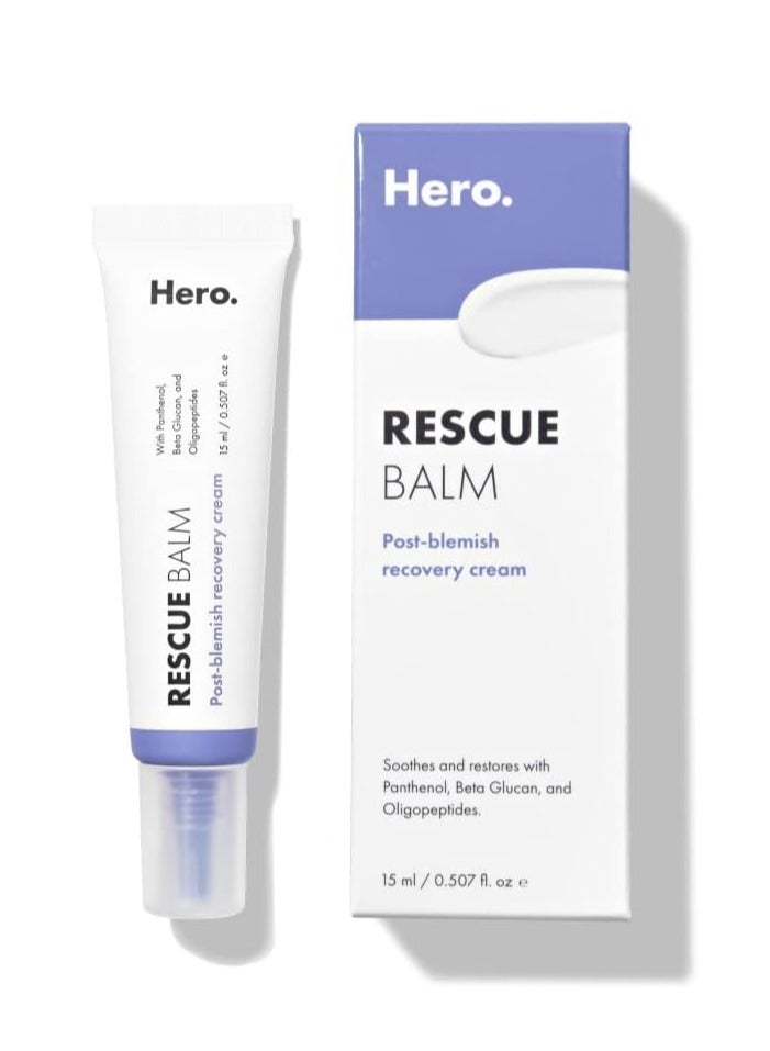 Hero Cosmetics Rescue Balm, Post Blemish Recovery Cream 15 ml