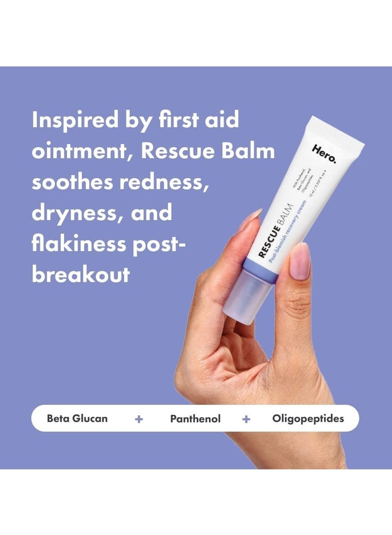 Hero Cosmetics Rescue Balm, Post Blemish Recovery Cream 15 ml