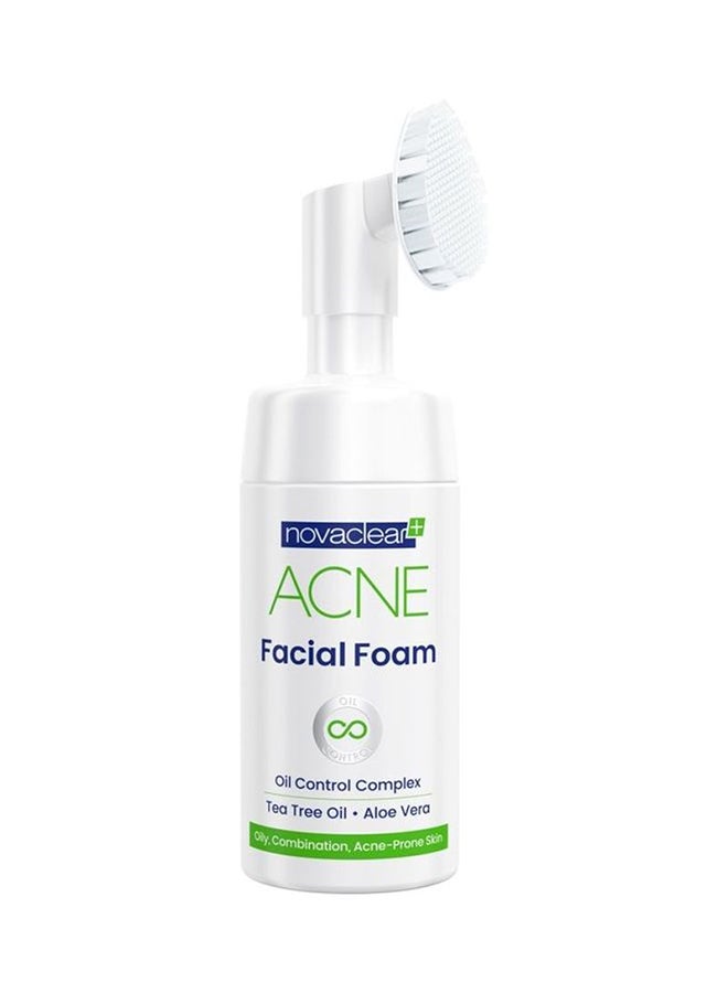 Acne Facial Foam White/Green 100ml