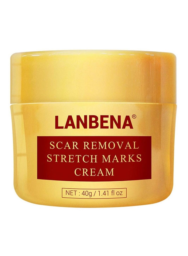 LANBENA Scar Removal Stretch Marks Cream, Fade Acne and Pocks, Soften Scars Resulting from Surgery, Injury, Burns, Scar Skin Repair Gel for Face & Body (40 g/1.41 fl oz)