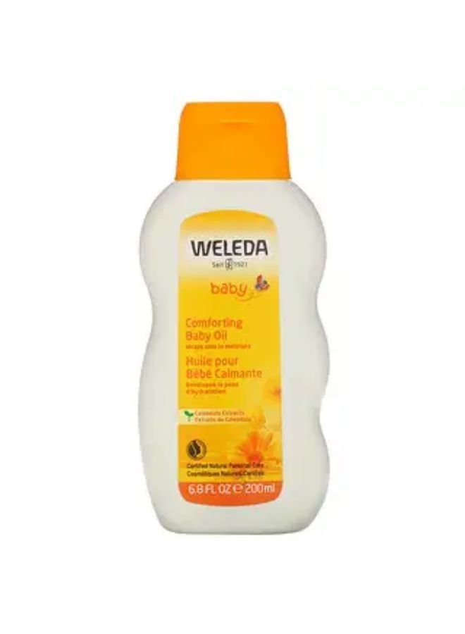 Weleda Baby Comforting Baby Oil Calendula Extracts 6.8 fl oz 200 ml