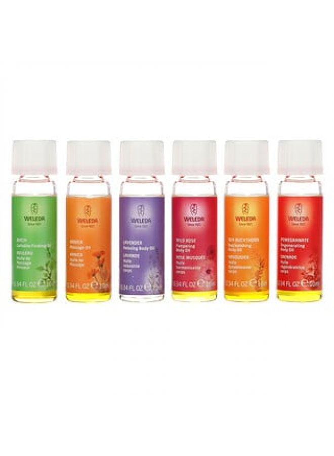 Weleda Body Oils Essential Kit 6 Oils 0.34 fl oz Each