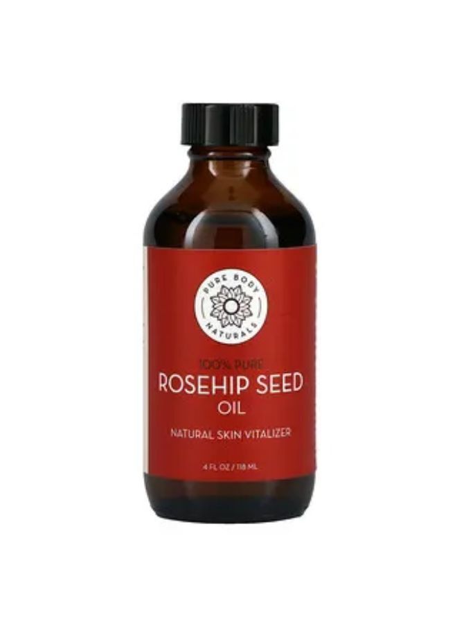 Pure Body Naturals Rosehip Seed Oil 4 fl oz 120 ml