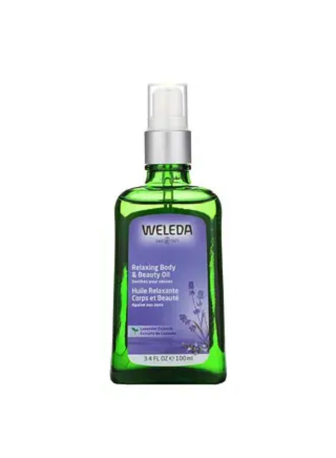 Weleda Relaxing Body and Beauty Oil Lavender Extracts 3.4 fl oz 100 ml
