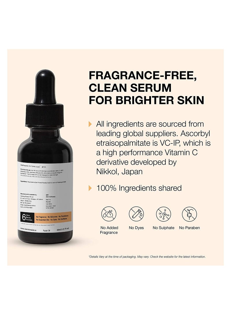 Pure Rosehip Oil With Vitamin C Face Serum 30ml