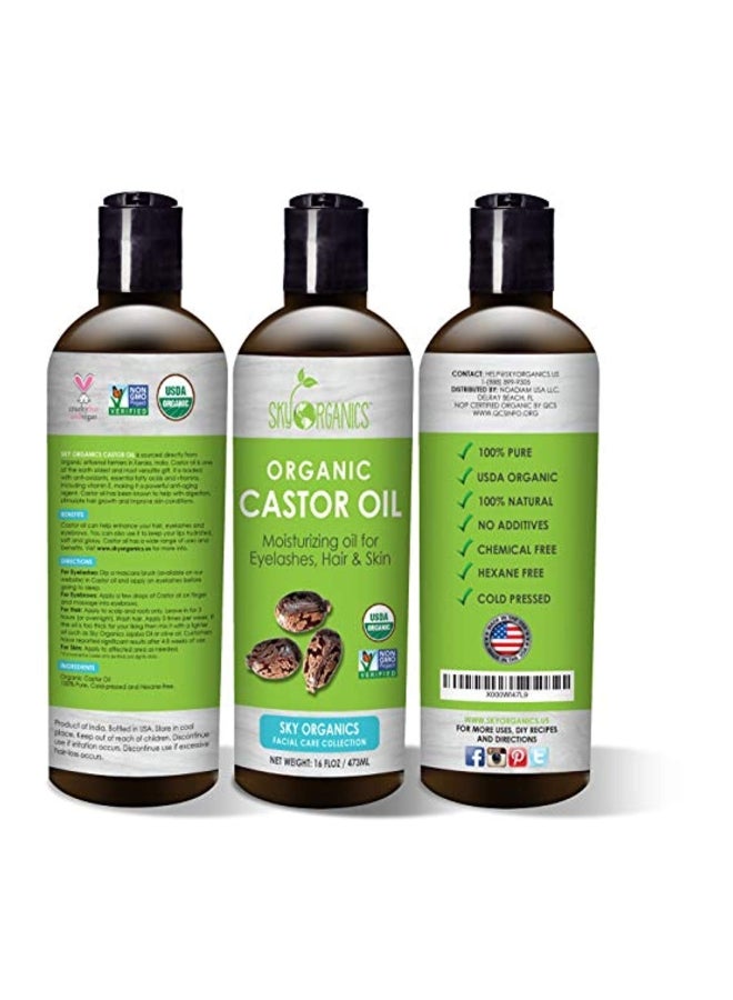 Organic Castor Oil Clear 473ml