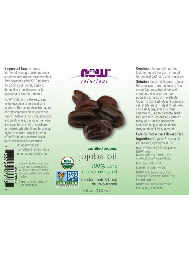 Organic Jojoba Oil 118ml