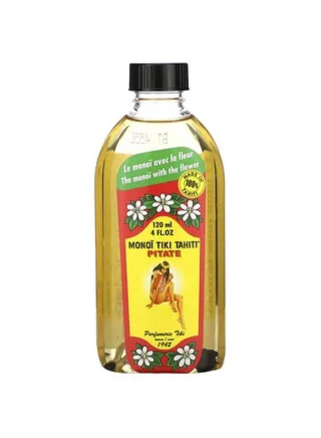 Monoi Tiare Tahiti Coconut Oil Pitate Jasmine 4 fl oz 120 ml