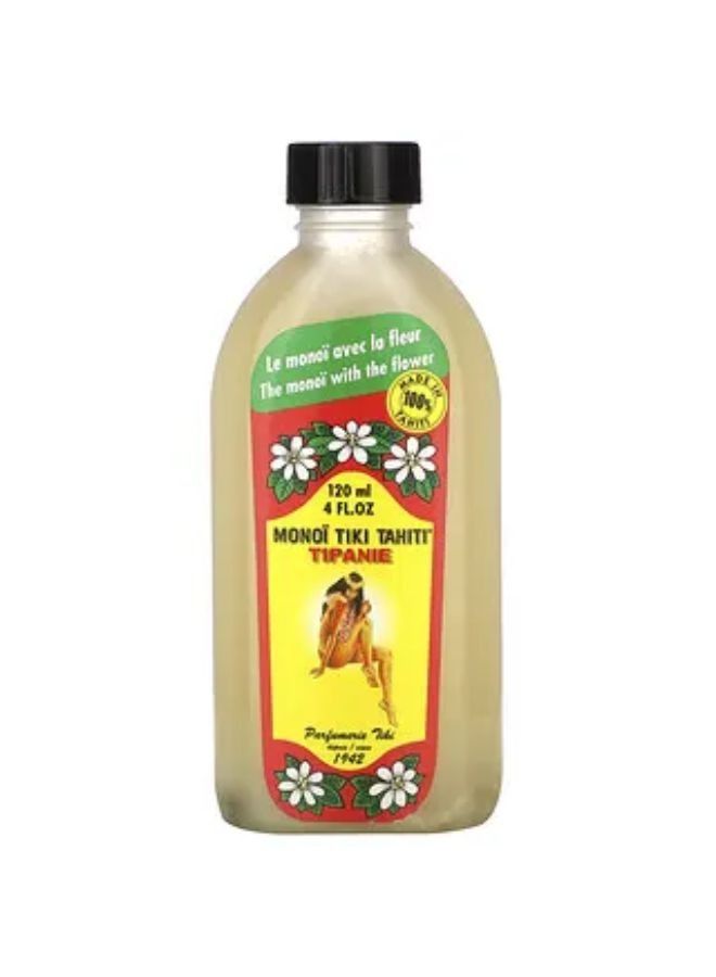 Monoi Tiare Tahiti Coconut Oil Tipanie Plumeria  4 fl oz 120 ml