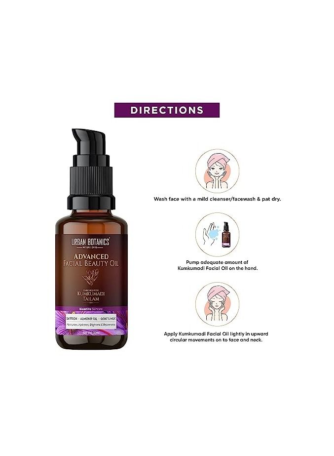 UrbanBotanics Kumkumadi Oil for Face Wrinkles