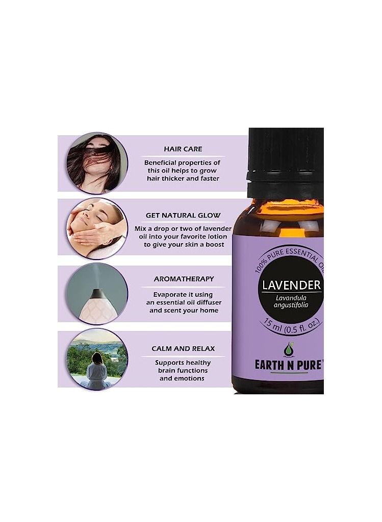 Earth N Pure Tea Tree & Lavender Essential Oils | Pack Of 2