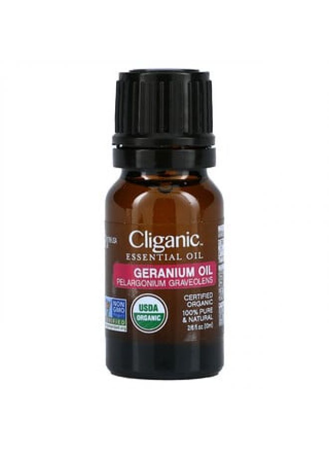 Cliganic 100% Pure Essential Oil Geranium 0.33 fl oz 10 ml