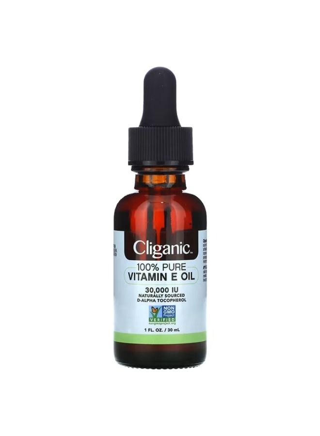 Cliganic, 100% Pure & Natural Vitamin E Oil, 30,000 IU, 1 fl oz (30 ml)